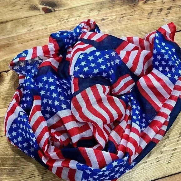 Scarf patriotic lightweight flag USA - Picture 5 of 5